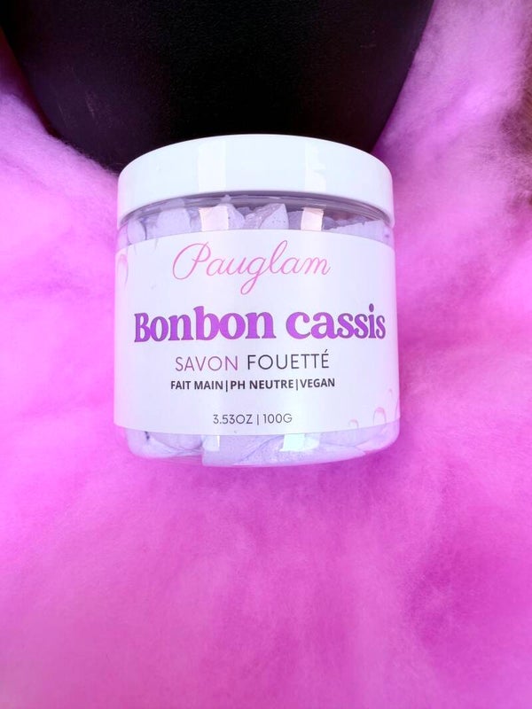 Savon fouetté - Bonbon cassis