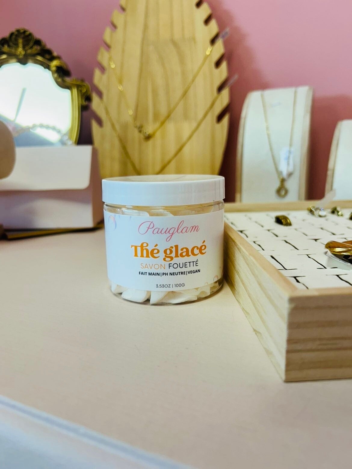 Savon fouetté : thé glacé