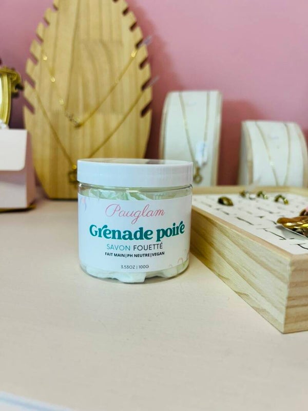 Savon fouetté : Grenade poire