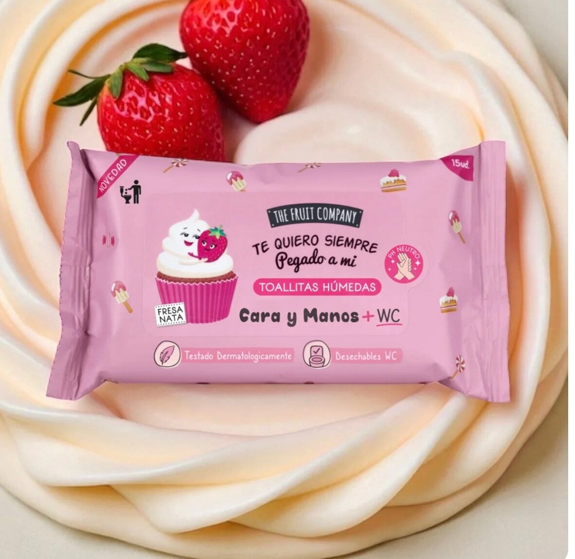 Lingettes intimes - Fraise chantilly