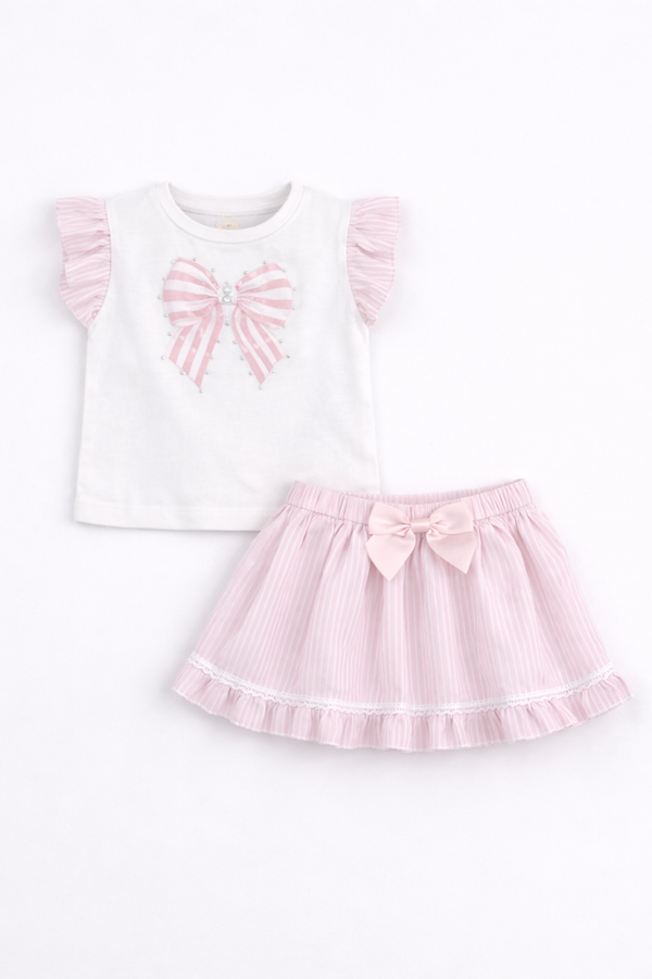 Baby meisjes set 2 delig(rose)