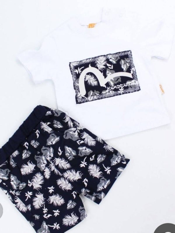 🌴💙 Navy Summer Jongens Set