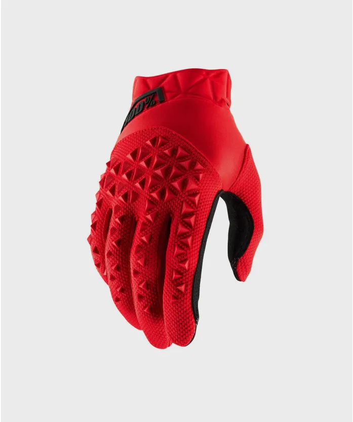 100% Airmatic Youth Glove Red / Black L