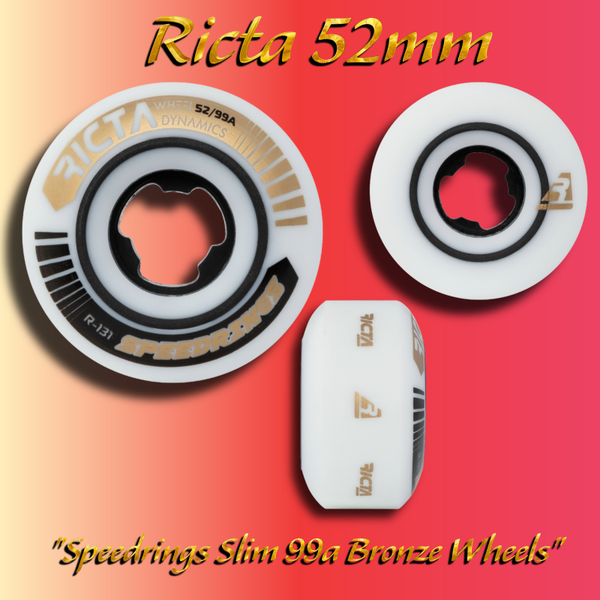Ricta 52mm Speedrings Slim 99A Bronze Wheels