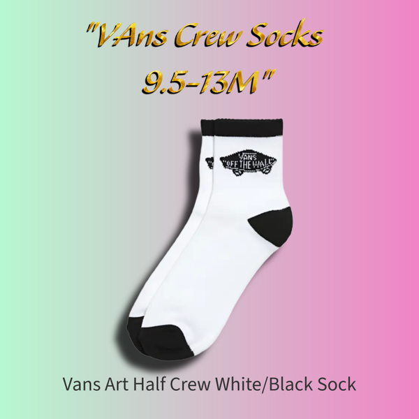 Vans Art Half Crew White/Black Sock