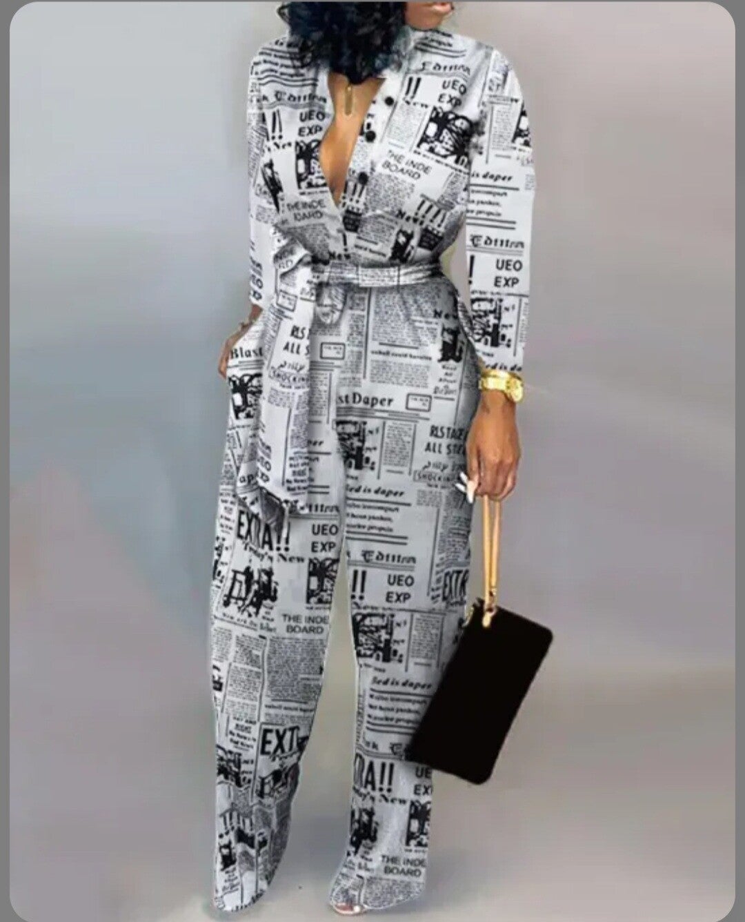Newspaper Jumpsuit