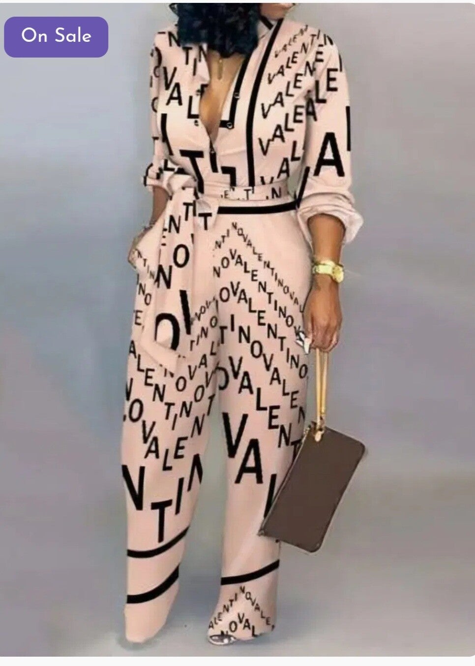 Relaxed Fit wide leg Jumpset
