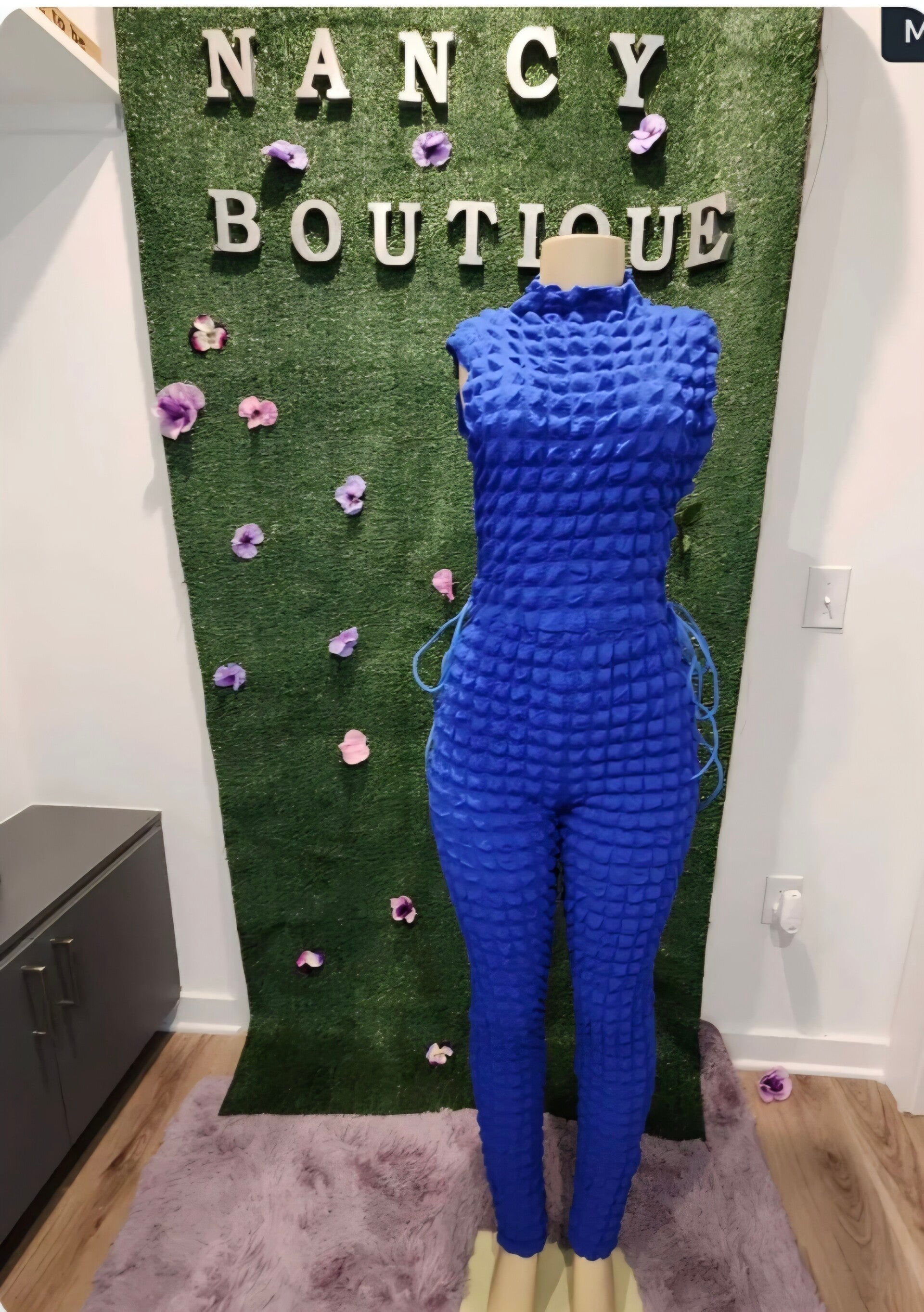Blue American bubble jumpsuit