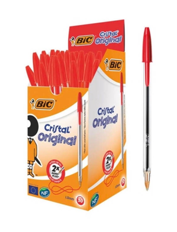 Bic Cristal Ballpoint Pen Medium Red