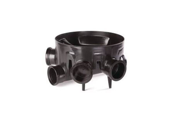 Osma 450mm Universal Inspection Chamber Base Straight Channel and 4x110mm Branches 4D922