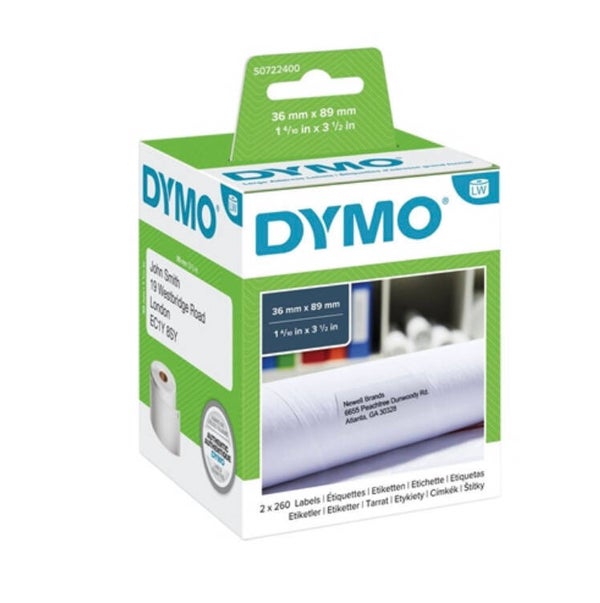 Dymo 99012 LabelWriter Large Address Labels 36mm x 89mm White