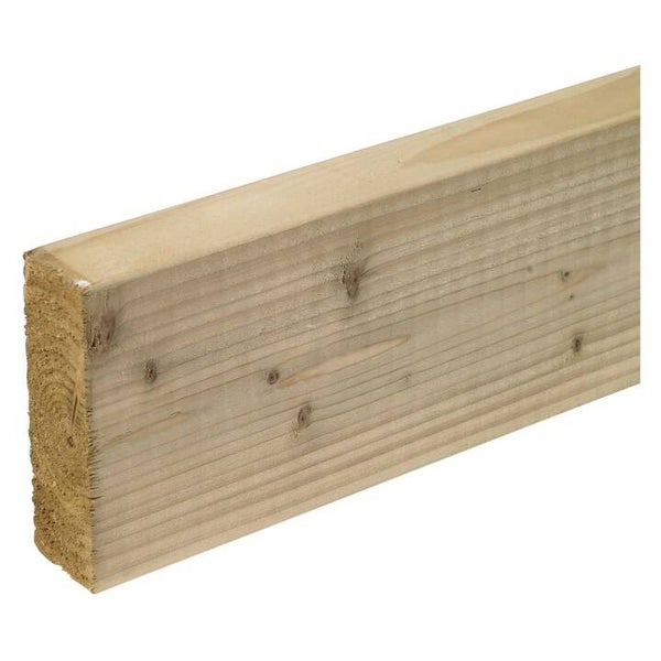 Sawn Treated Easi Edge 150 x 47mm (6" x 2") Kiln Dried C16 3.6m