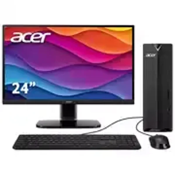 Acer XC-840 Pen 8GB 256GB Desktop PC & 23.8in Monitor Bundle