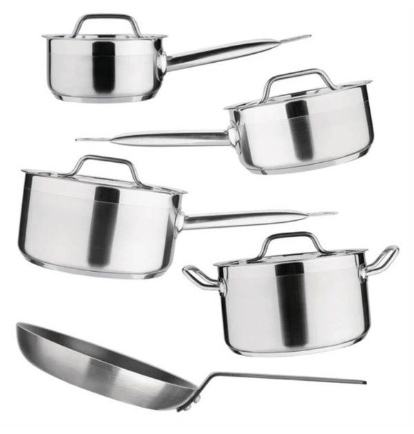 Essentials Cook Like A Pro Stainless Steel & Aluminium 5-Piece Cookware Set