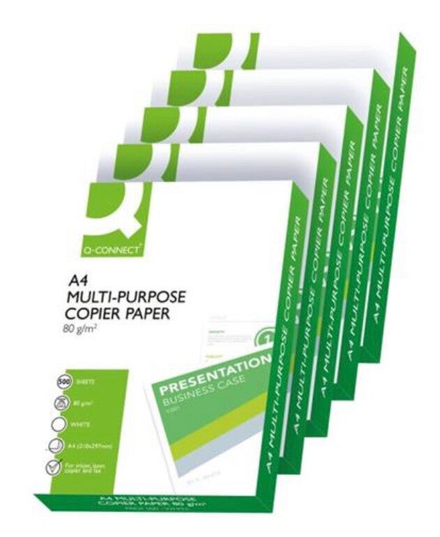 Q-Connect A4 White 80gsm Copier Paper Pack Of 2500
