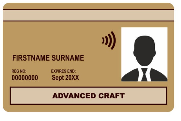 Gold CSCS Card - Advanced Craft