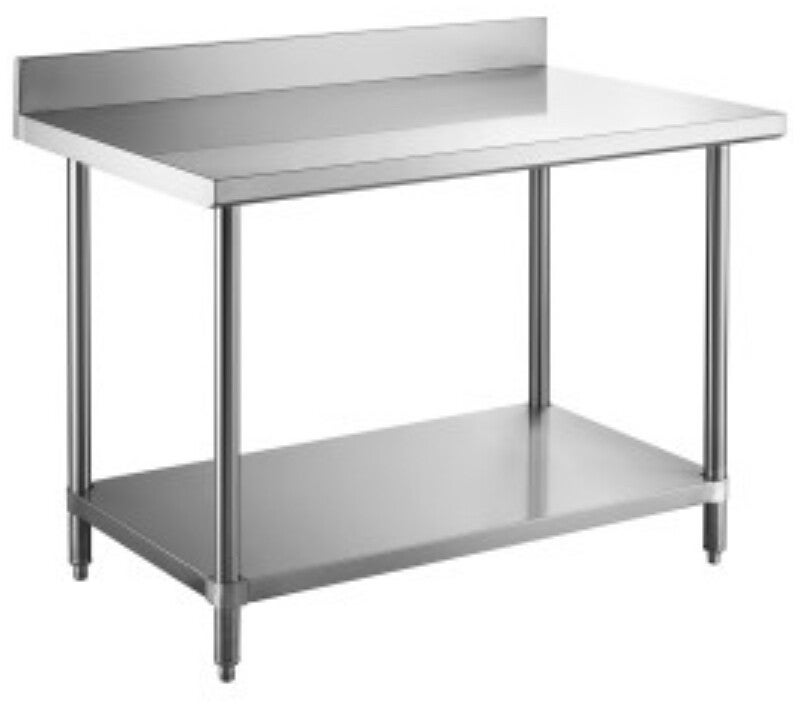Professional Work table Stainless steel Undershelf Upstand