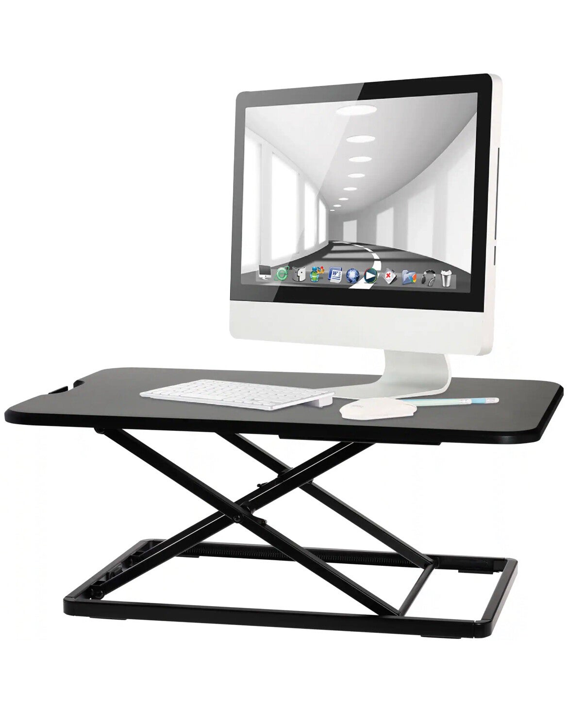 ProperAV Height Adjustable Sit Stand Desk