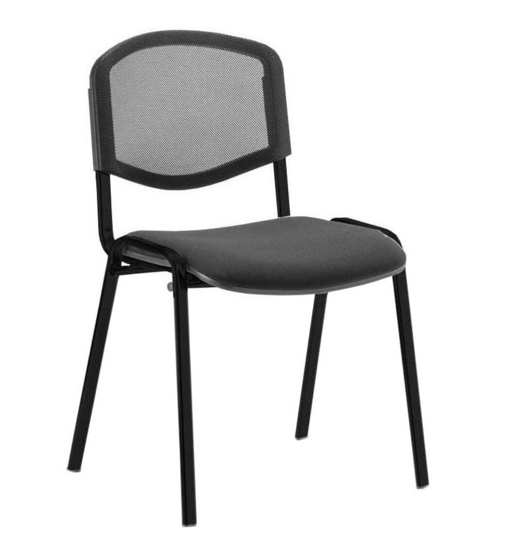 Iso Black Frame Mesh Back Conference Chair