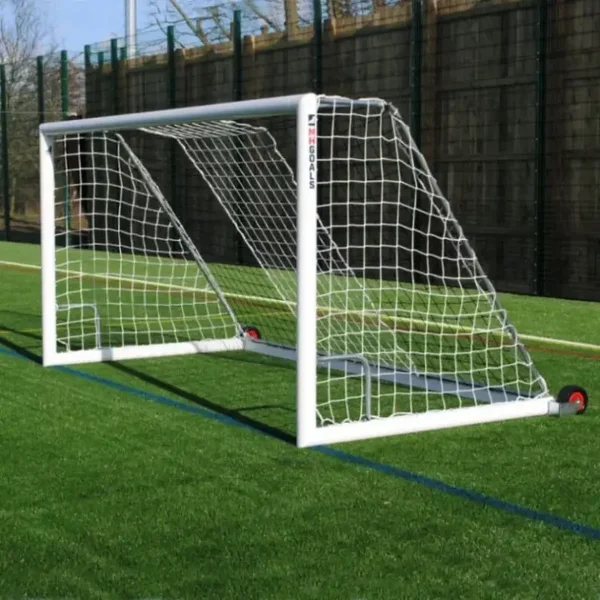 MH 12×6 Aluminium Lift and Go Self weighted Goal Package with Roller Wheels