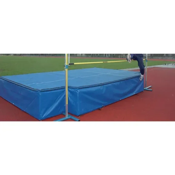 High Jump Landing Area With Cutouts - Blue - 5 x 3m