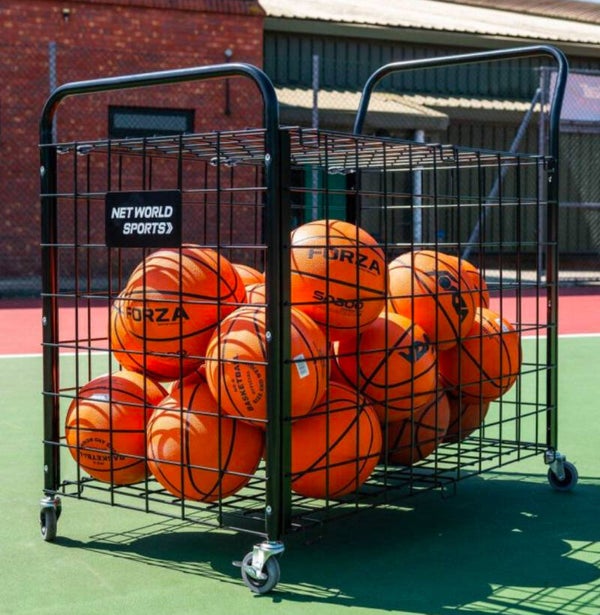 Basketball Portable Ball Cage & Equipment Cart Trolley