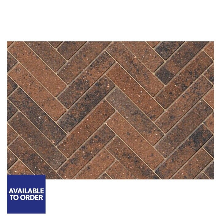 Stonemarket Avenu Linear Paver Burnt Ochre 200x50x60mm