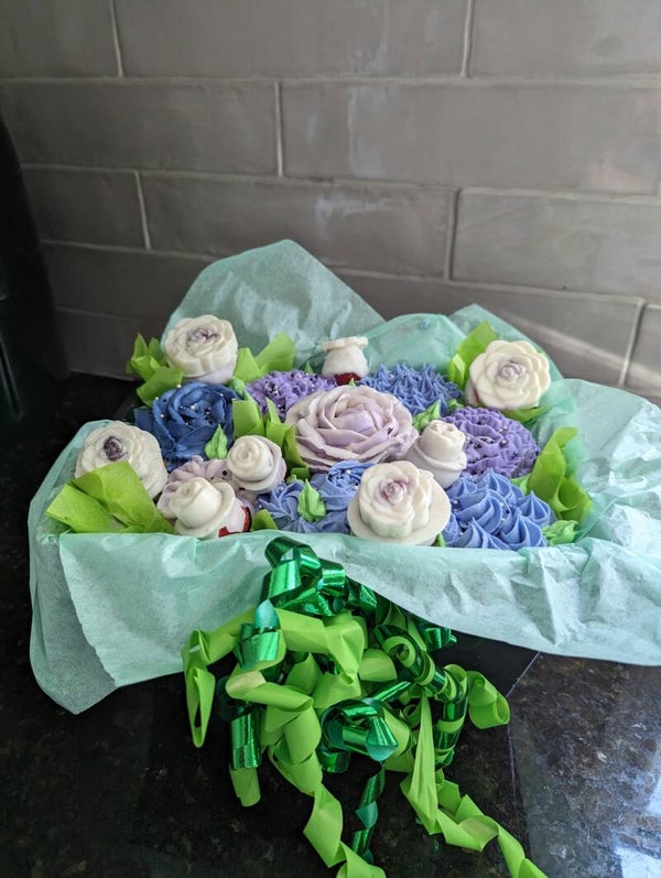 Spring Bouquet with Strawberries