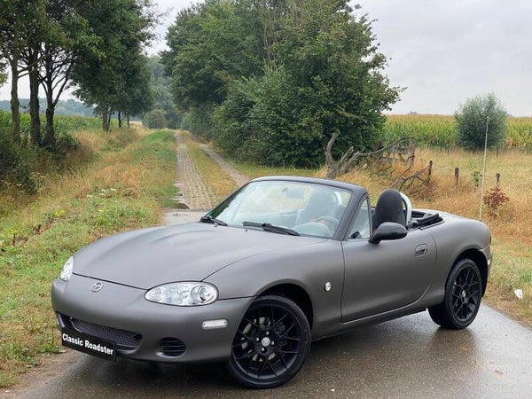 MAZDA MX5 NBFL 1.6 110PK UNPLUGGED, 1STE EIGENAAR, MATZWART, TOP STAAT!