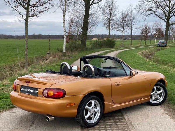 VERKOCHT! MAZDA MX5 NB 1.6 110PK, EVOLUTION ORANGE, SPOILERPAKKET