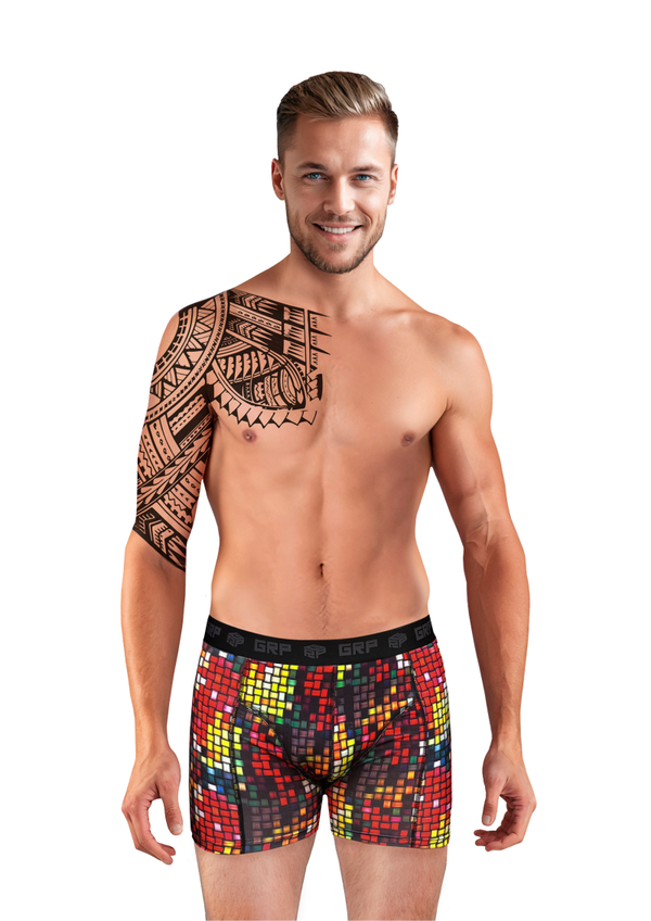 Pixel Heat – Comfortabele heren boxershort. Productcode GRP-RET-005
