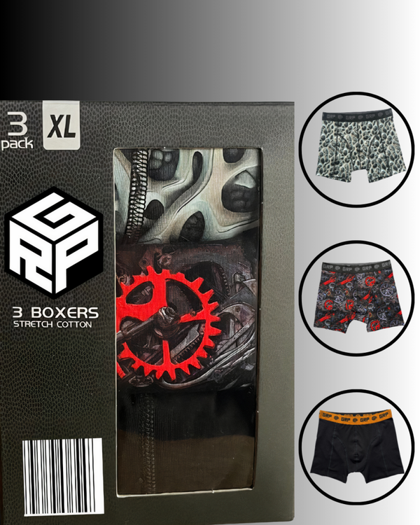 GRP Herenboxershort 1 aankoop -3 modellen “Meer voor minder” Productcode GRP-BOX-004