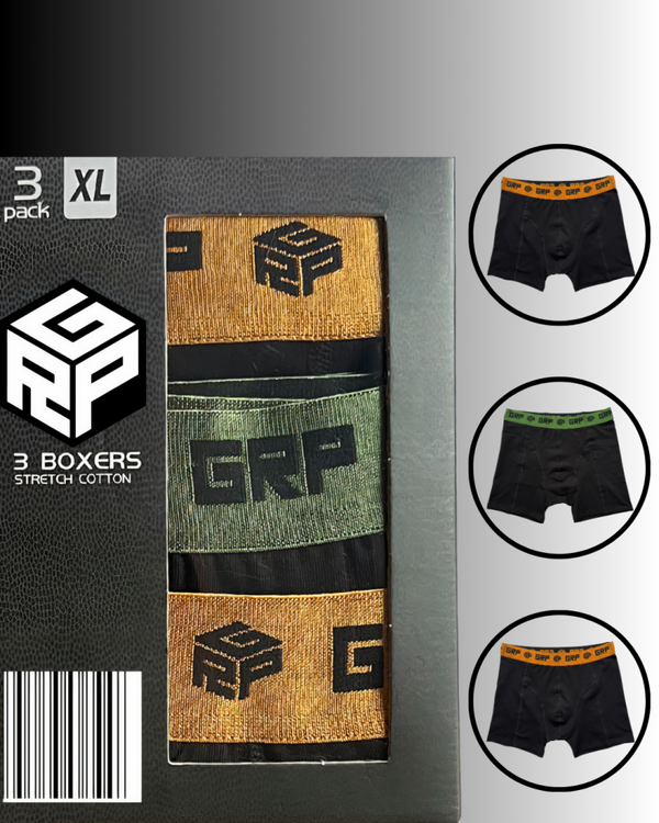 GRP Herenboxershort 1 aankoop -3 modellen  “Meer voor minder” Productcode GRP-BOX-002