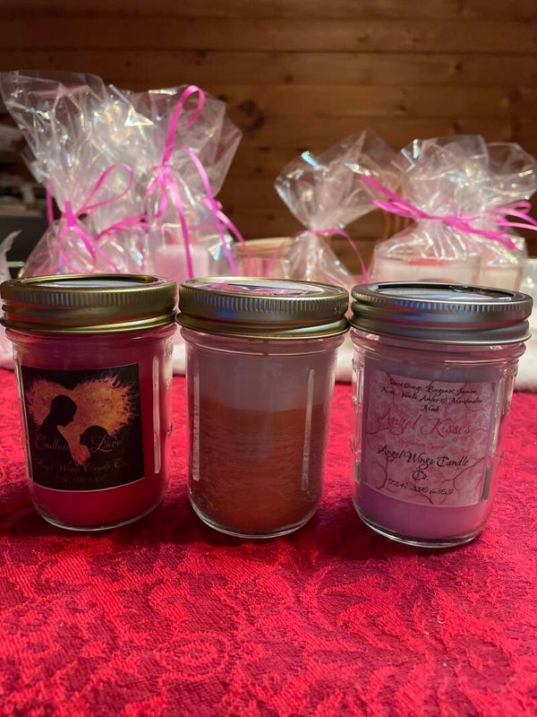 Small jar Valentine’s Day💜