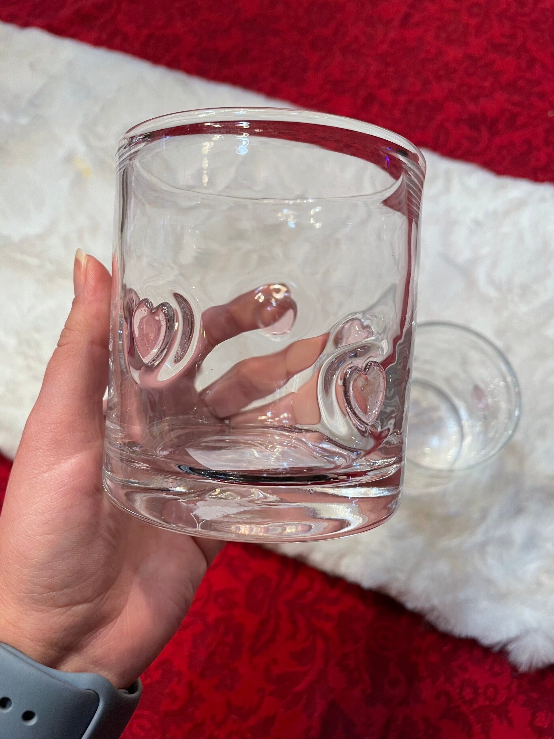 Glass heart candle 💝