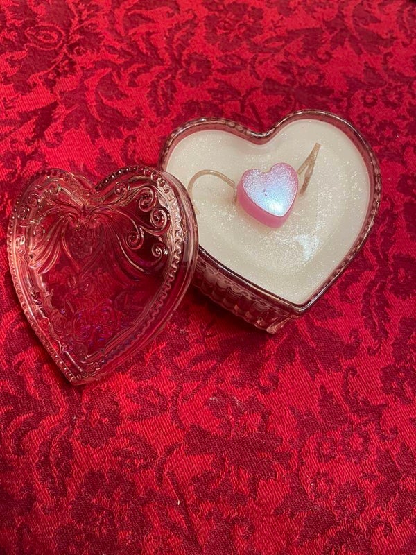 Heart shape candle 💖