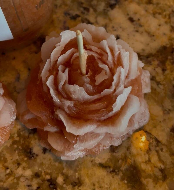 Mini flower candle