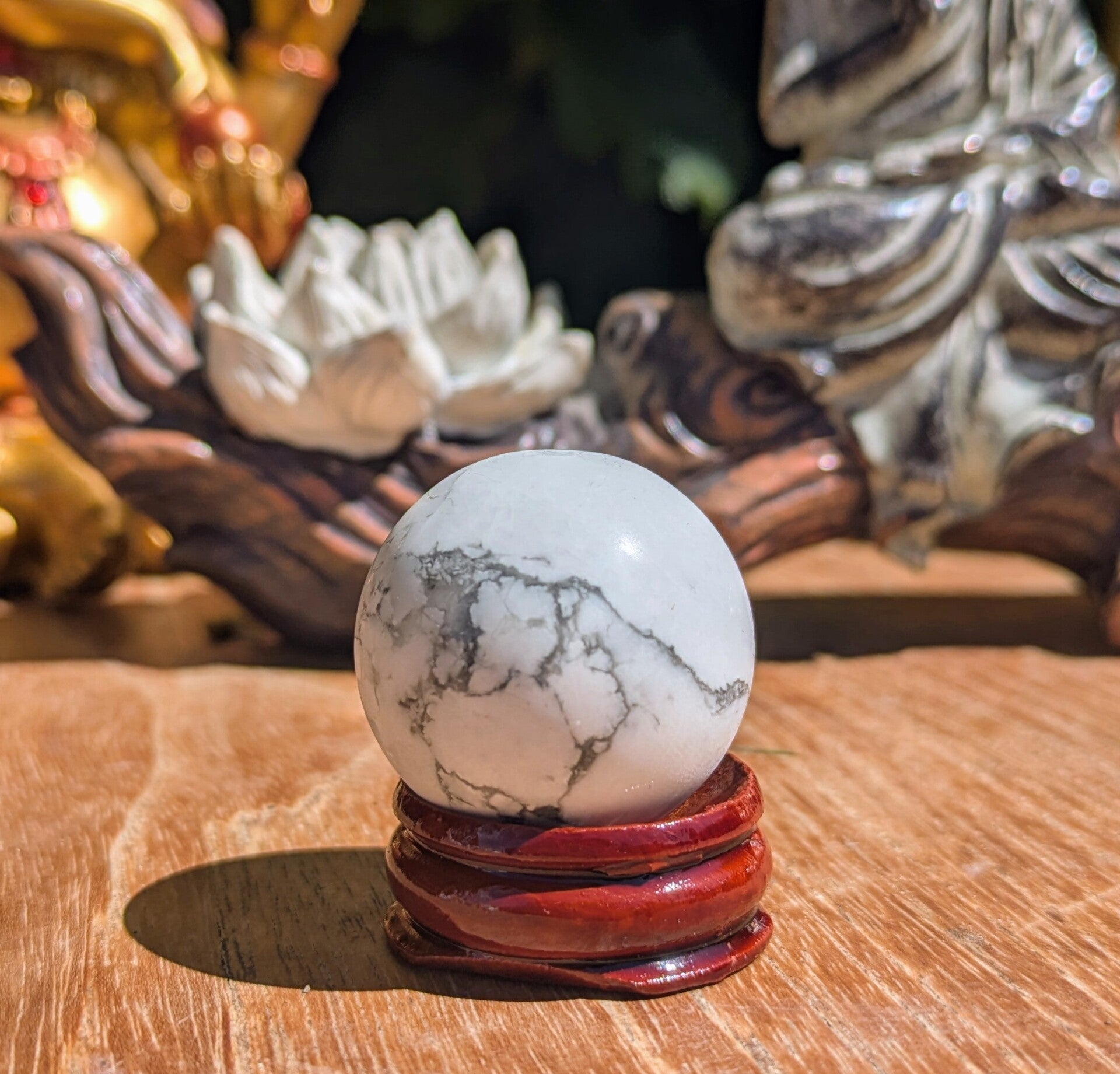 Sphère Howlite blanche A - 30mm