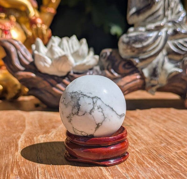 Sphère Howlite blanche A - 30mm