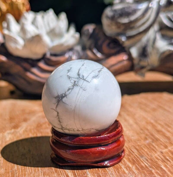 Sphère Howlite blanche A - 30mm