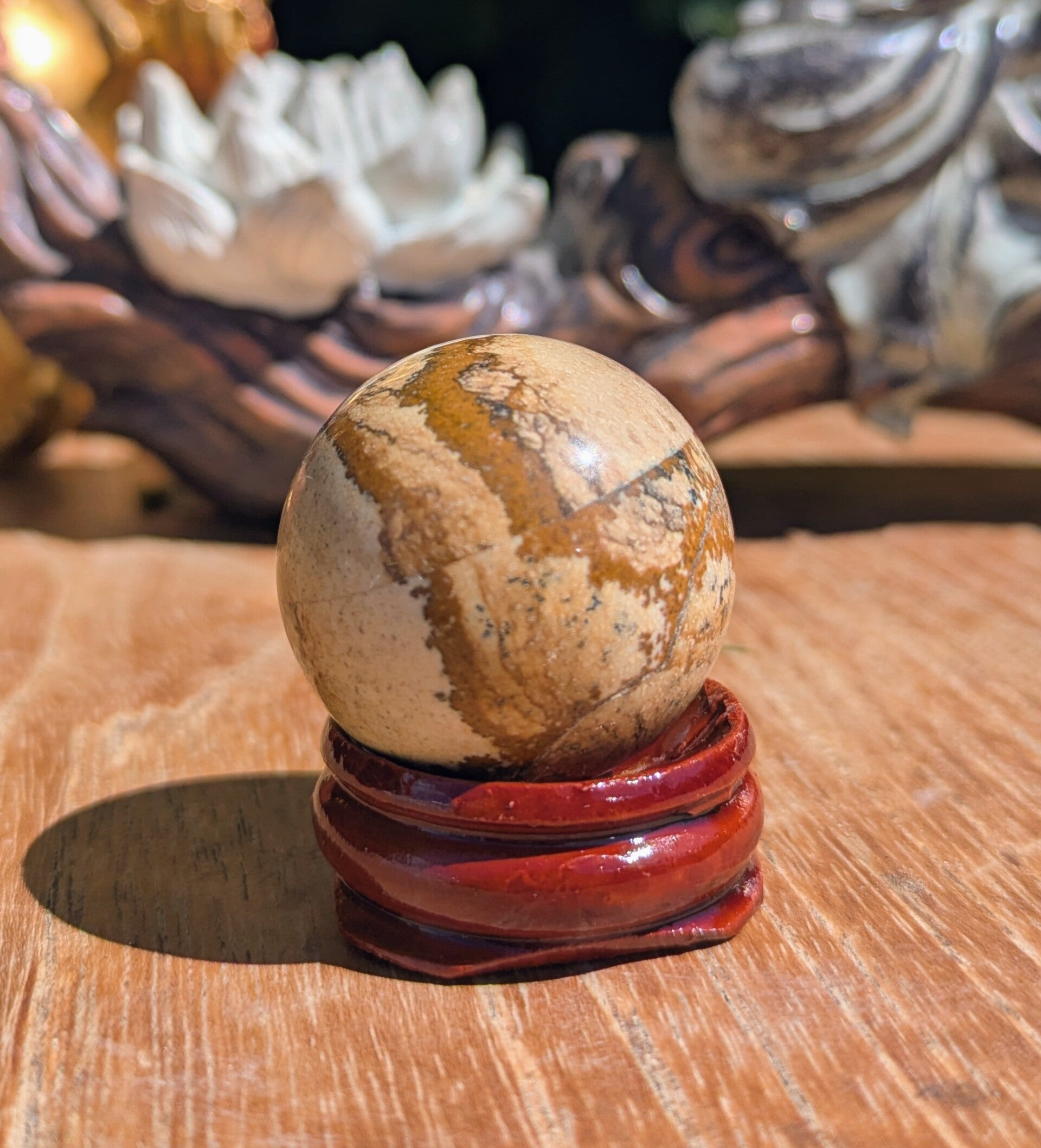 Sphère Jaspe Paysage A - 30 mm