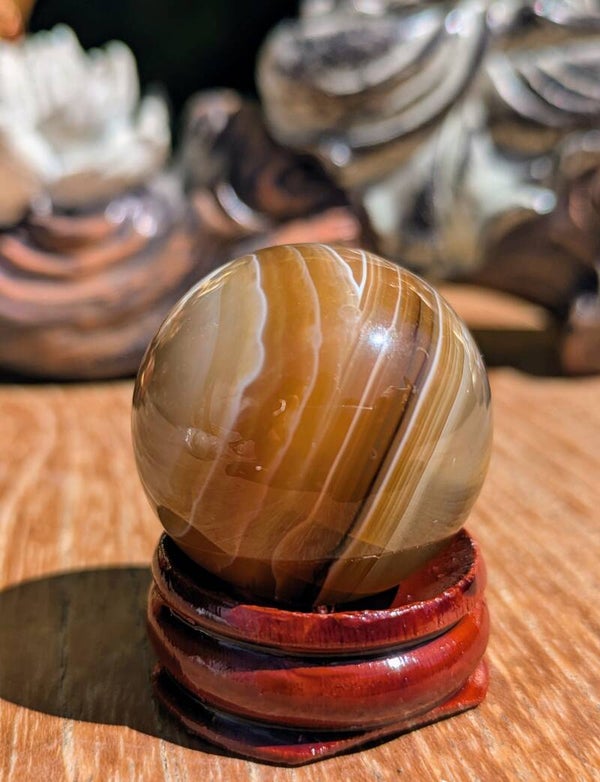 Sphère Cornaline du Brésil A - 30mm