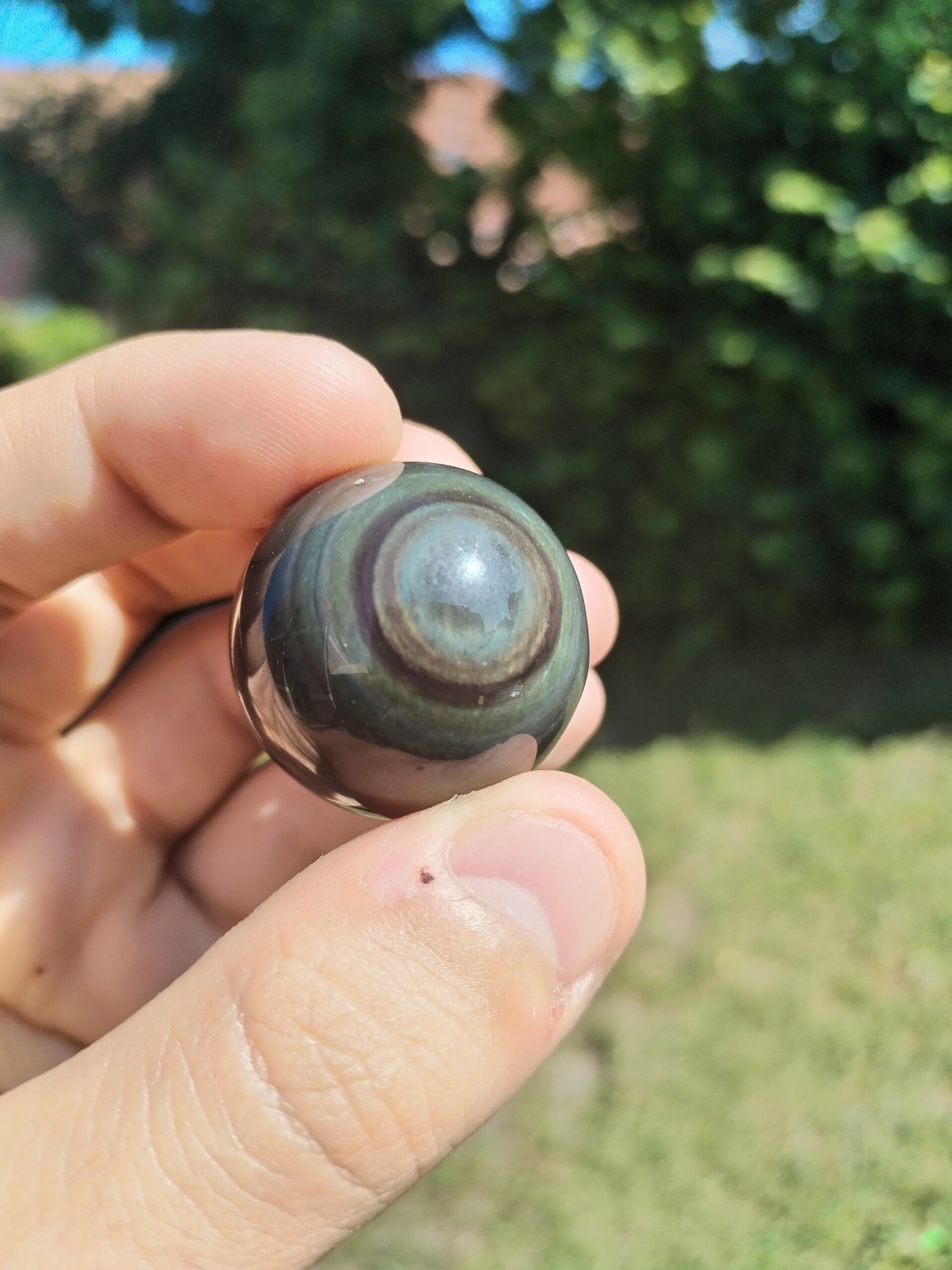 Sphère Obsidienne Œil Céleste ( Mexique ) #1
