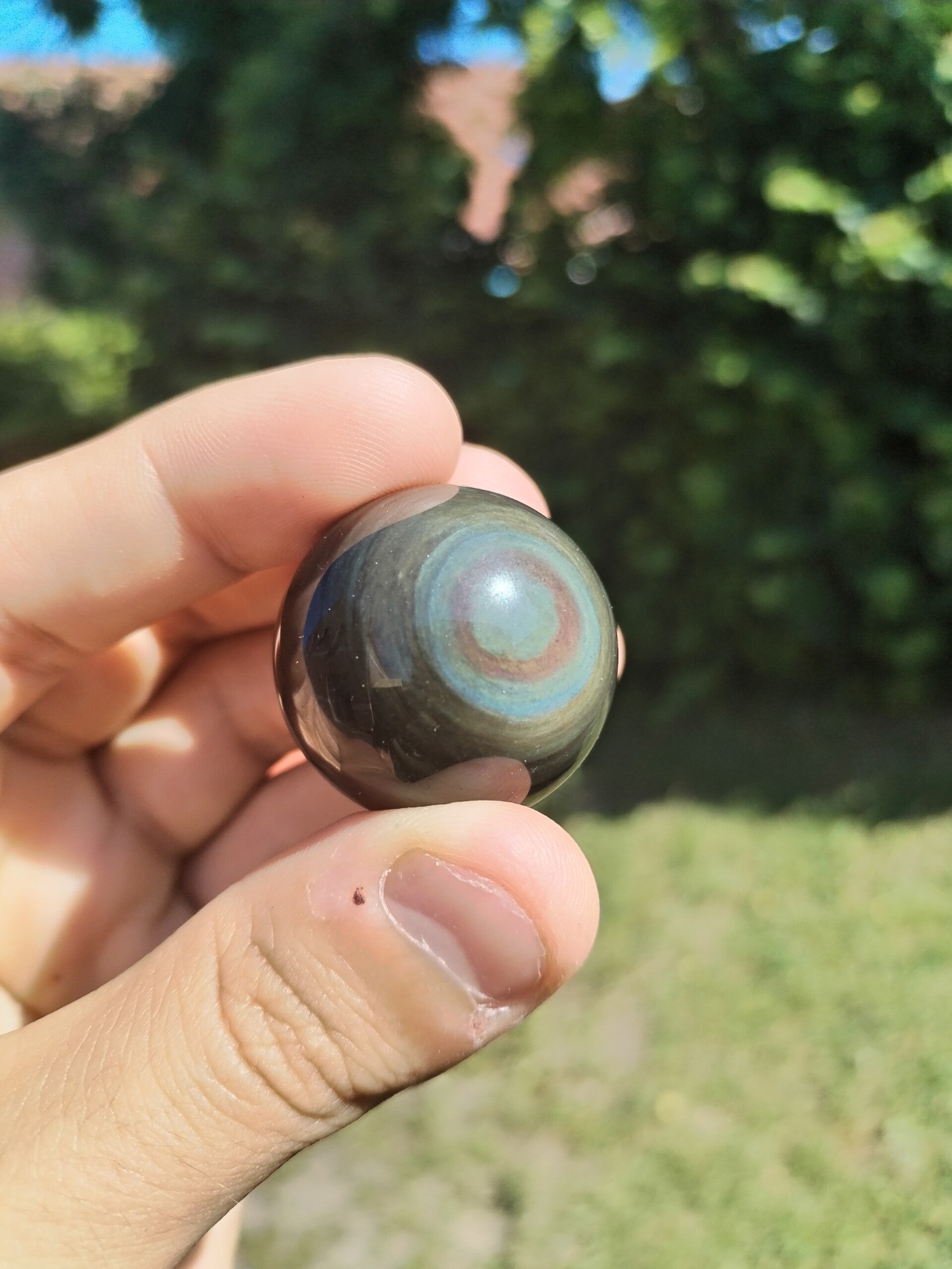 Sphère en Obsidienne Œil Céleste ( Mexique ) #3