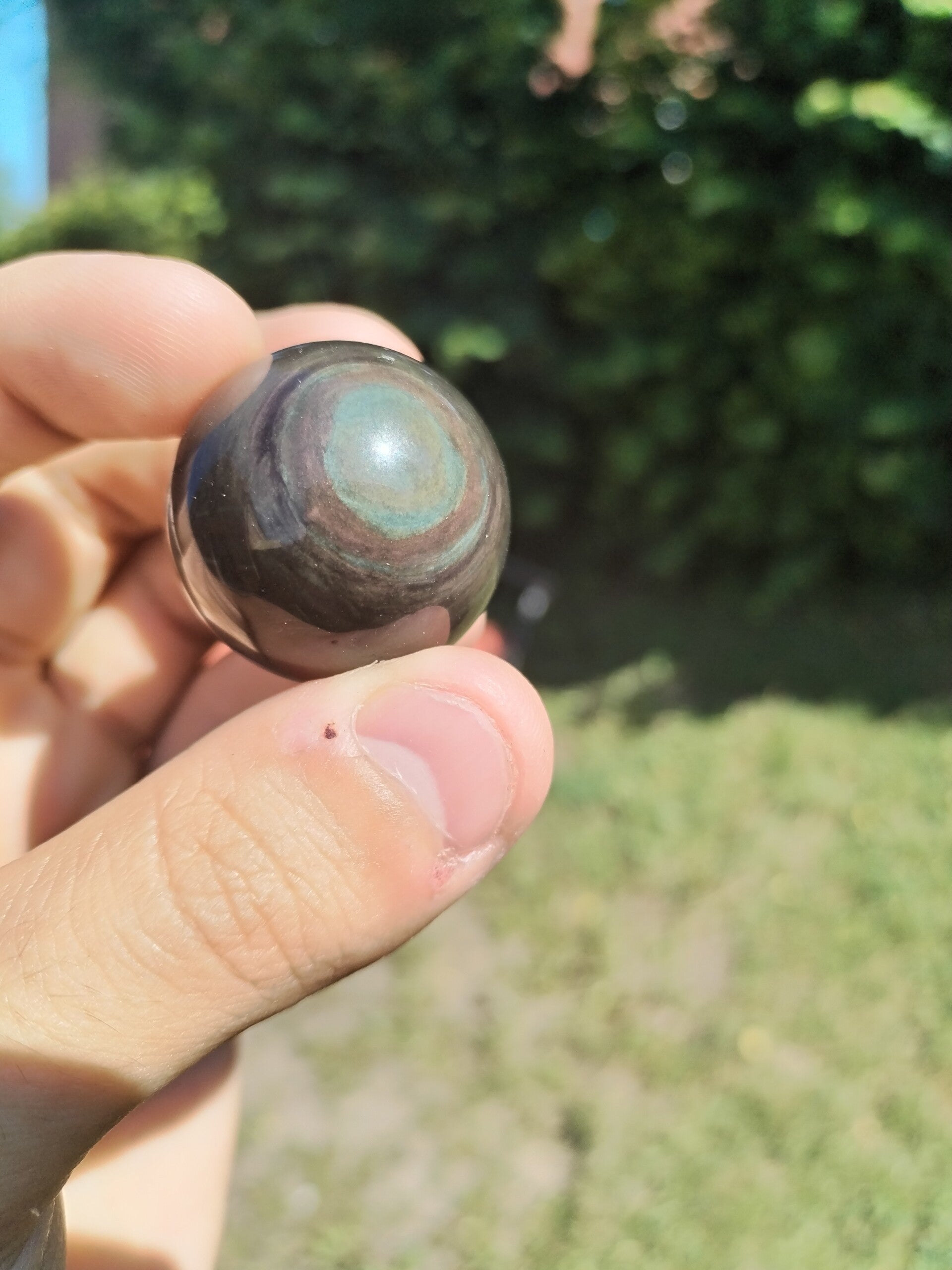 Sphère Obsidienne Œil Céleste ( Mexique ) #4