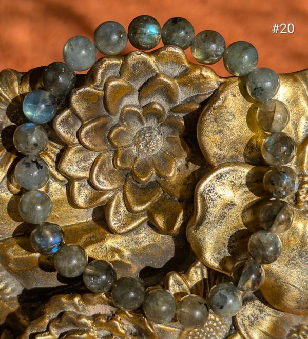 Bracelet Labradorite Véritable - Perles 6mm