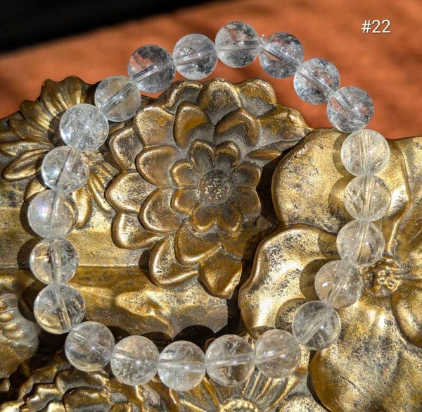 Bracelet Cristal de Roche Craquelé 8mm