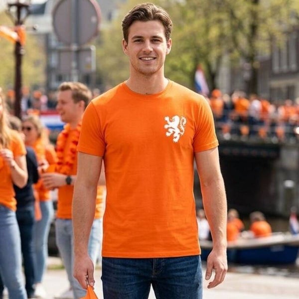 Oranje Koningsdag T-shirt – Nederlandse Leeuw
