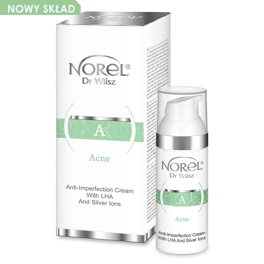 Acne - Krem na niedoskonałości z LHA i jonami srebra