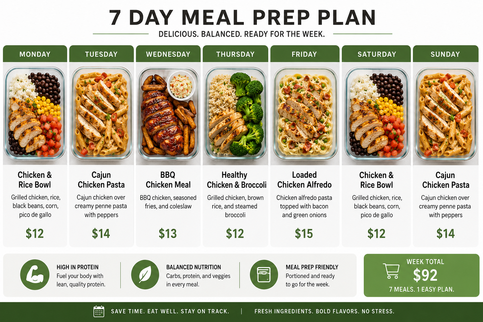 Meal Prep 1 week